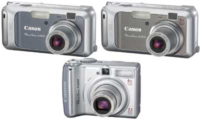 Canon A450 Canon A460 Canon A550 Canon A450 Canon A460 Canon A550
