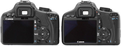 Canon EOS 500D 550D back
