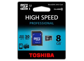 Toshiba Micro SDHC 8GB 30MB/s