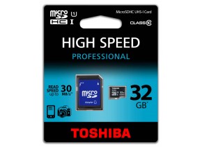 Toshiba Micro SDHC 32GB 30MB/s