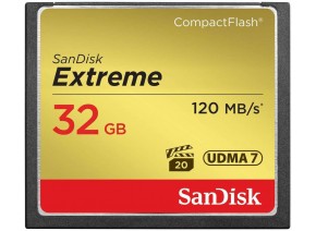 SanDisk Compact Flash 32GB Extreme 120MB/s