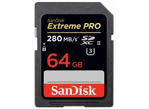 SanDisk SDXC 64GB Extreme Pro 280MB/s