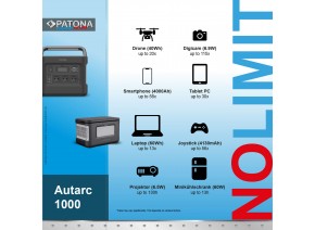 Patona 9989 Platinum Power Station Autarc 1000 Wh