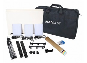 Nanlite Compac 20 Daylight Slim Soft Light Studio LED 3Kit