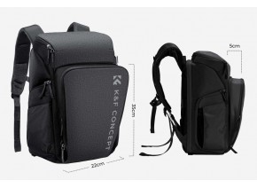 &F Concept Alpha Camera Backpack 25L Rain cover Nature Wander 01 (Sivi) KF13.128V3