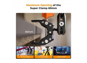 K&F Concept Super Clamp with Ballhead Magic Arm KF31.083