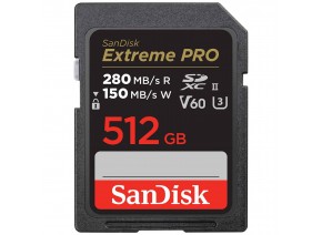 SanDisk SDXC 512GB Extreme Pro 280MB/s