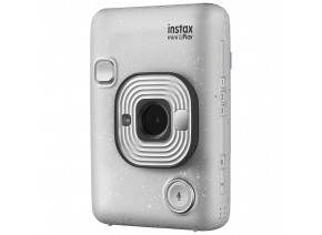 FUJIFILM INSTAX Mini LiPlay Hybrid Instant Camera (Stone White)