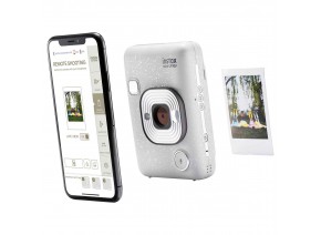 FUJIFILM INSTAX Mini LiPlay Hybrid Instant Camera (Stone White)