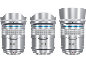 SIRUI Sniper Series F1.2 APS-C Frame Autofocus Lens Set 23mm+33mm+56mm Sony E silver