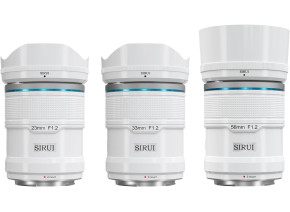 SIRUI Sniper Series F1.2 APS-C Frame Autofocus Lens Set 23mm+33mm+56mm Nikon Z white