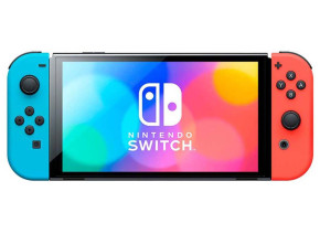 Nintendo Switch OLED 64GB - Neon Blue/Neon Red