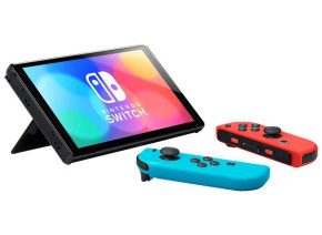 Nintendo Switch OLED 64GB - Neon Blue/Neon Red