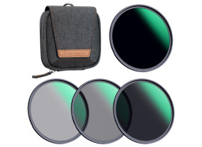 K&F Concept ND 4-Filter Set ND4, ND8, ND64, ND1000 Lens Filter Kit 77mm SKU.1635