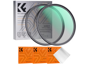 K&F Concept 55mm Black Mist 1/4 + 1/8 Filters Kit Black Diffusion HMC SKU.1711V1