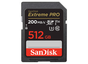 SanDisk SDXC 512GB Extreme Pro 200MB/s