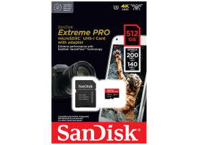 SanDisk Micro SDXC 512GB Extreme PRO 200MB/s ‎SDSQXCD-512G-GN6MA