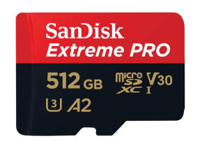 SanDisk Micro SDXC 512GB Extreme PRO 200MB/s ‎SDSQXCD-512G-GN6MA
