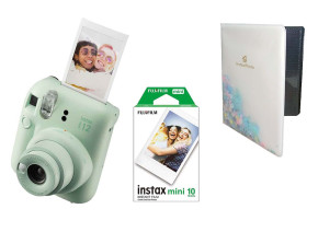 FUJIFILM INSTAX MINI 12 Instant Film Camera (MINT GREEN) + INSTAX Mini Film 2-Pack + GRATIS Album