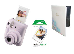 FUJIFILM INSTAX MINI 12 Instant Film Camera (LILAC PURPLE) + INSTAX Mini Film 2-Pack + GRATIS Album