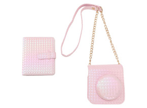 Torbica za FUJIFILM INSTAX MINI Iridescentna roze