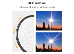 K&F Concept Starlight Glare Special Effects Filter 72mm KF01.2684