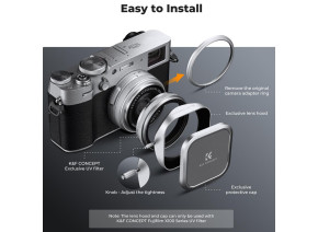 K&F Concept Nano-X Lens Hood i poklopac za FUJIFILM kamere KF03.103