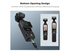 K&F Concept set silikonske zaštitne futrole za Pocket 3 – zaštita ekrana, zaštitna folija za sočivo i ekran KF31.110