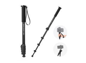 K&F Concept Aluminum Monopod 160cm 2u1 (Monopod + Hiking štap) bez glave KF09.138