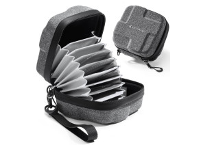 K&F Concept KF13.185 Waterproof 10 Pockets Hard Shell Lens Filter Carrying Case Pouch Bag (82mm) KF13.185