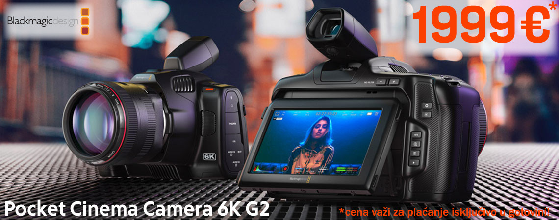 Blackmagic Design Pocket Cinema Camera 6K G2 – Sada na AKCIJI!