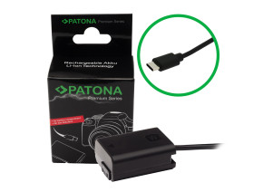 PATONA 9413 Dummy Battery Sony NP-FW50 DC Coupler USB-C Kit