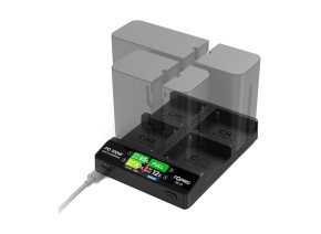 Accsoon TopRig brzi punjač 100 W sa 4 ležišta za NP‑F baterije (BC01)