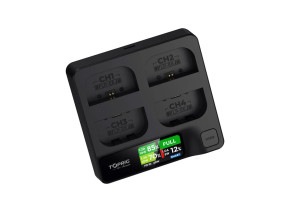 Accsoon TopRig brzi punjač 100 W sa 4 ležišta za LP-E6 baterije (BC03)