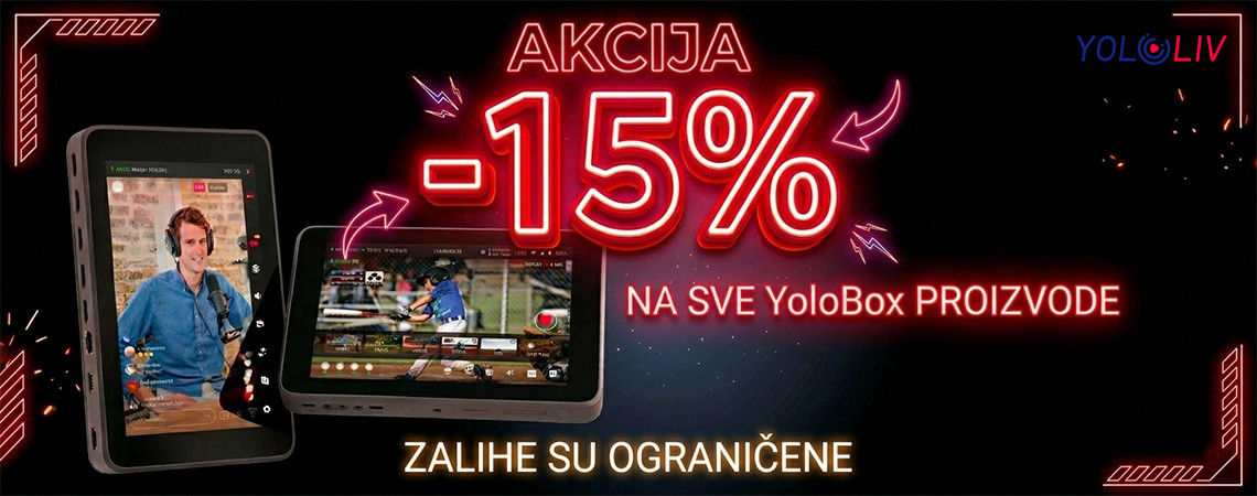 YoloLiv YoloBox akcija -15% na sve!