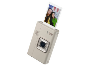 FUJIFILM INSTAX Mini LiPlay+ Hybrid Instant Camera (Sand Beige)