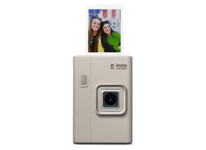 FUJIFILM INSTAX Mini LiPlay+ Hybrid Instant Camera (Sand Beige)