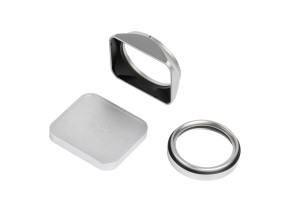 JetMag Pro Lens Hood, Uv Filter & Cap for Fuji X100 Series Silver - slika 1