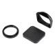 JetMag Pro Lens Hood, Uv Filter & Cap for Fuji X100 Series Black