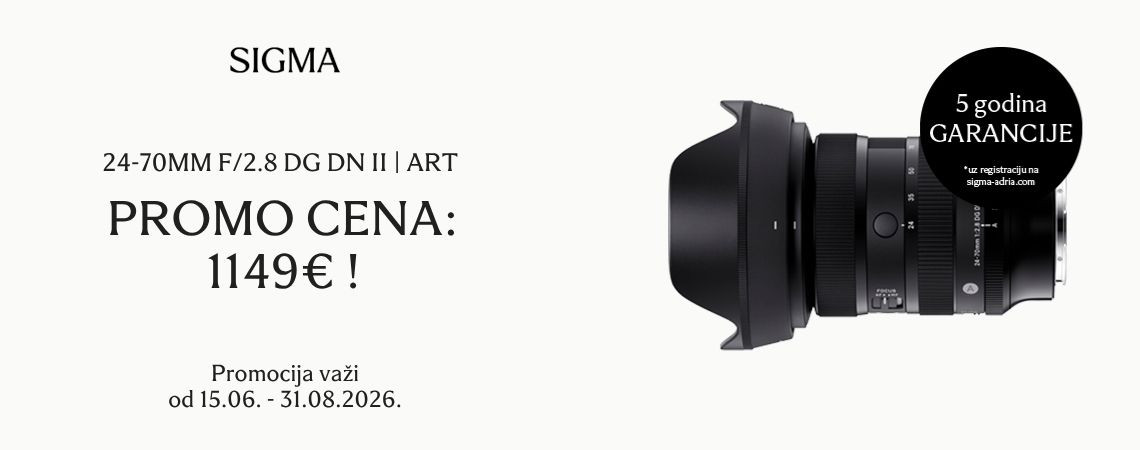 Sigma 24-70mm f/2.8 DG DN II - velika akcija!