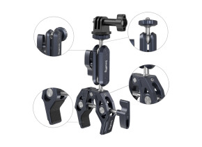 SmallRig 3757 Crab-Shaped Clamp with Ballhead Magic Arm - slika 2