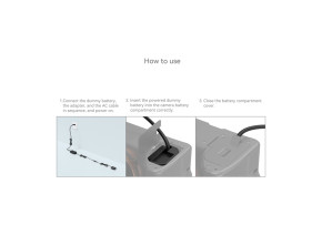 SmallRig 4269 Dummy Battery with Power adapter (EU) NP-FZ100 - slika 4