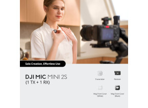 DJI Mic Mini 2S za 1 sagovornika (1 TX + 1 RX) - slika 2