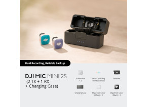 DJI Mic Mini 2S za dva sagovornika (2 TX + 1 RX + Charging Case) - slika 2