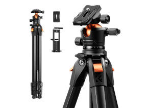 K&F Concept Aluminum Travel Camera Tripod with Arca Ball Head KF09.173