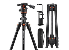 K&F Concept Aluminum Travel Camera Tripod with Arca Ball Head KF09.179