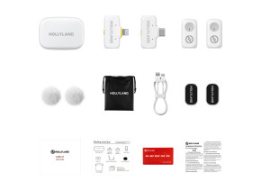 Hollyland LARK A1 Combo (Ivory White) - slika 2
