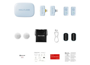 Hollyland LARK A1 Combo (Sky Blue) - slika 2