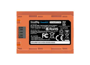 4969 NP-FZ100 USB-C Rechargeable Camera Battery Orange - slika 3