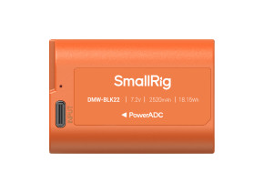 SmallRig 4979 Camera Battery USB-C Rechargeable DMW-BLK22 Orange - slika 3